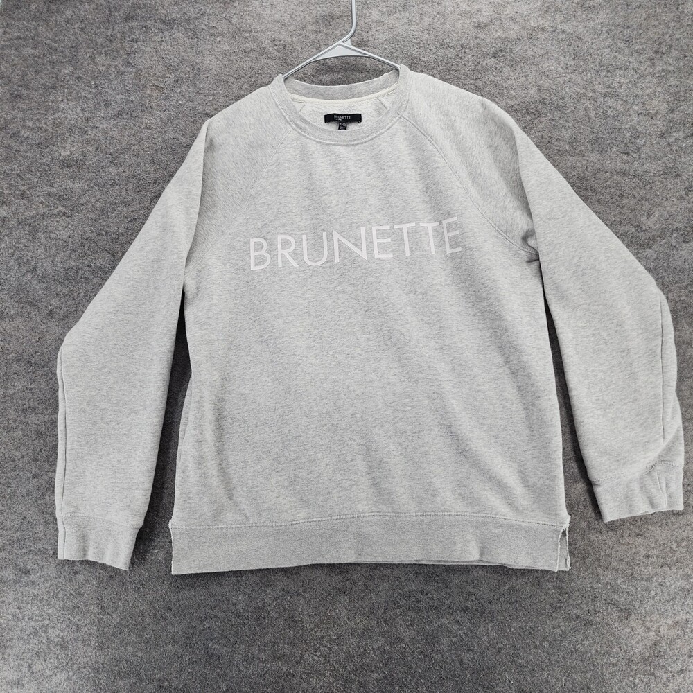 Brunette the Label Sweatshirt Womens L/XL Long Sleeve Gray
